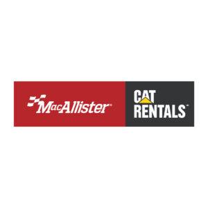 MacAllister and CAT Rentals logo banner