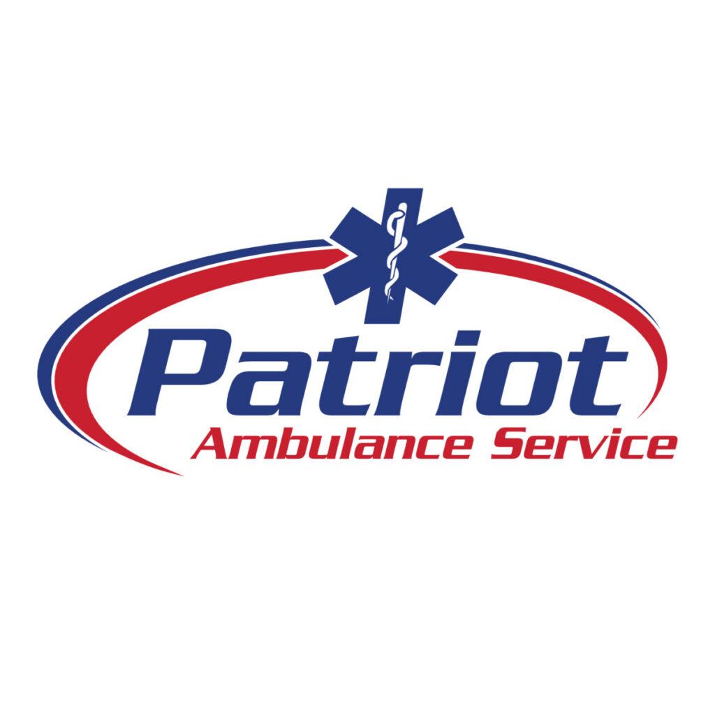 Patriot Ambulance Service logo with Star of Life